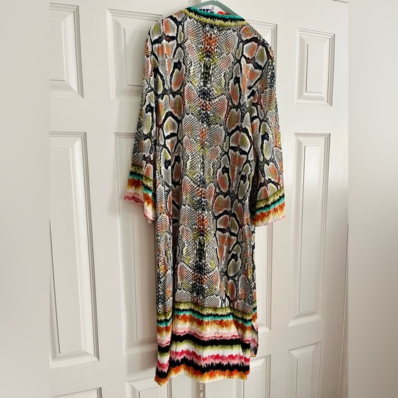 Anthropologie Bl-nk snake print Anette Kimono one size - Picture 4 of 5